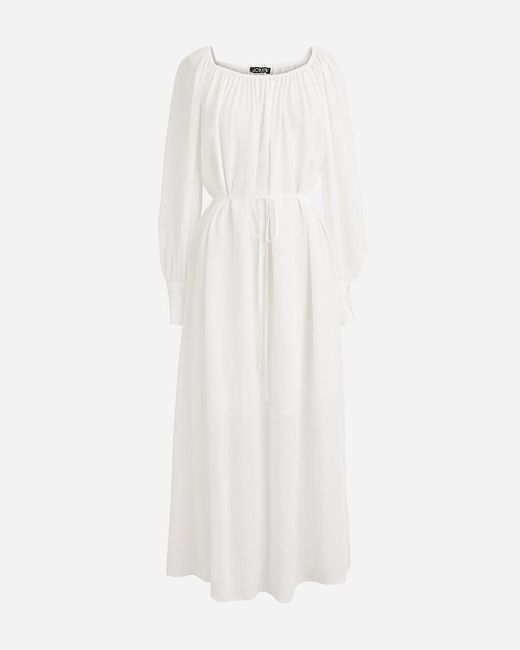 J.Crew White Collection Sheer Maxi Dress