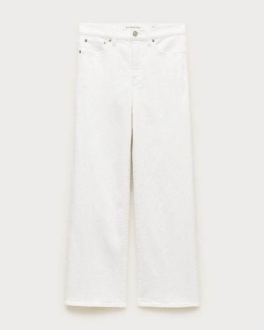 J.Crew White Slim-Wide Jean