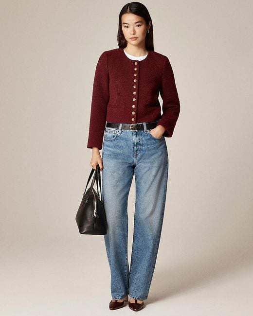 J.Crew Red Bridgette Lady Jacket