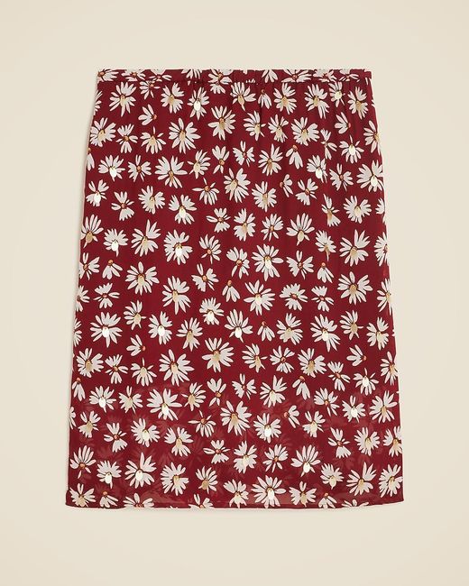 J.Crew Natural Collection Gwen Knee-Length Layered Slip Skirt
