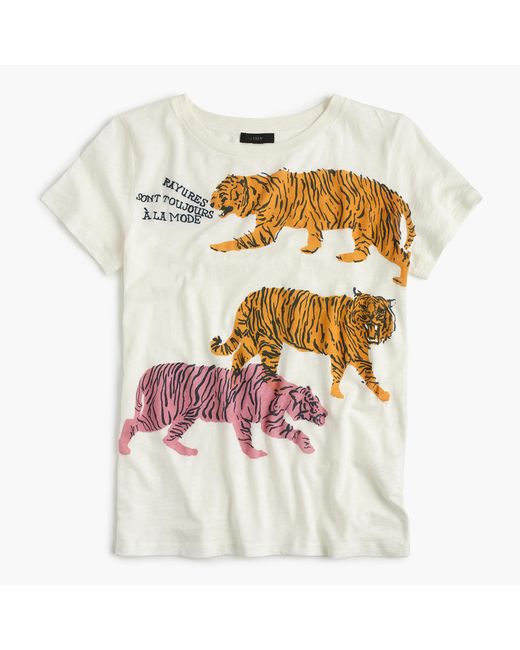JWZUY Women's Animal Tiger Printing Shirts Tops Crewneck Long Sleeve T  Shirts Regular Fit Casual Round Neck Tops Blouses Shirt Khaki M
