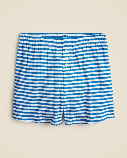 J.Crew Blue Pointelle Short