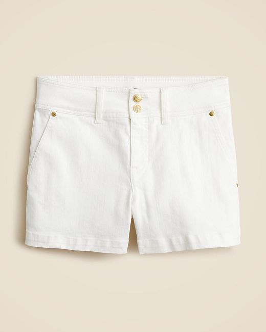 J.Crew Blue Stacked-Button Denim Short