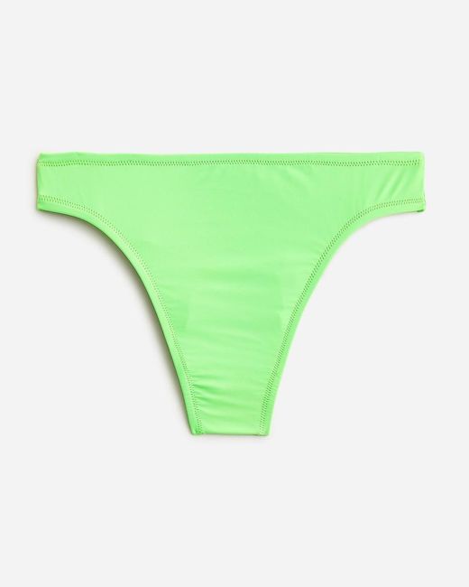 J.Crew Green High-Rise Cheeky Bikini Bottom