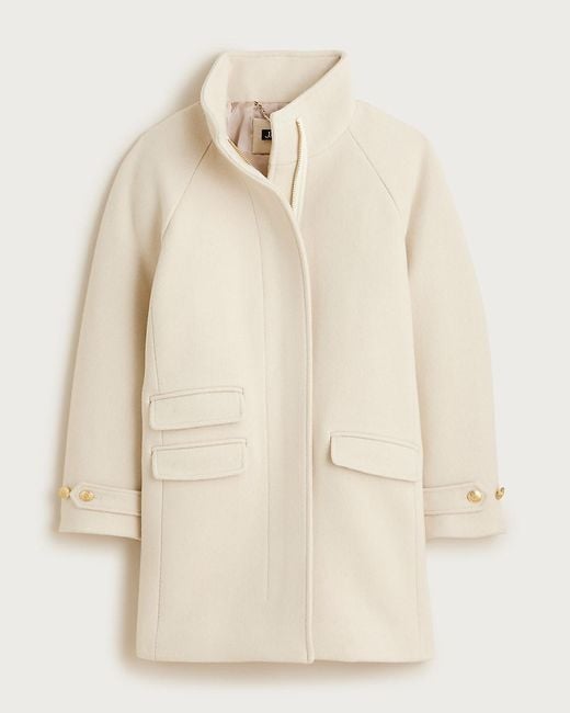 J.Crew Natural Italian Wool Cocoon Coat