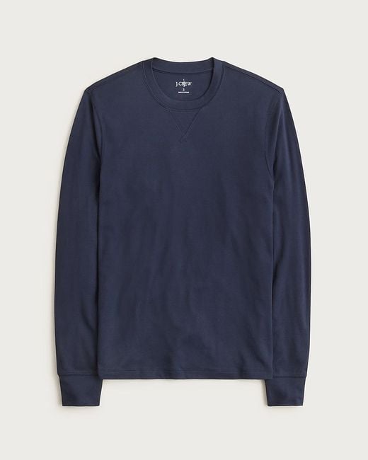 J.Crew Blue Performance Crewneck With Coolmax Technology for men