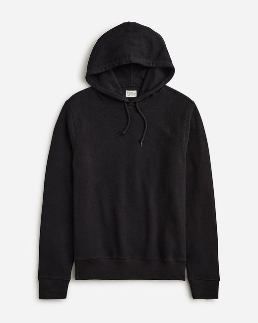 J.Crew Black Textured Sweater-Tee Hoodie for men