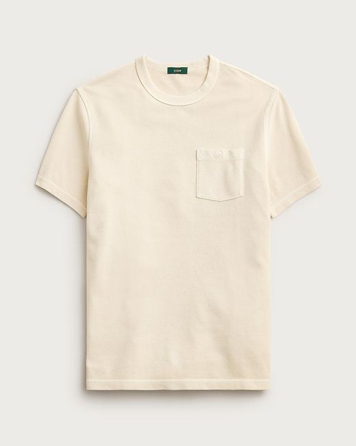 J.Crew Natural Washed Piqué Pocket T-Shirt for men
