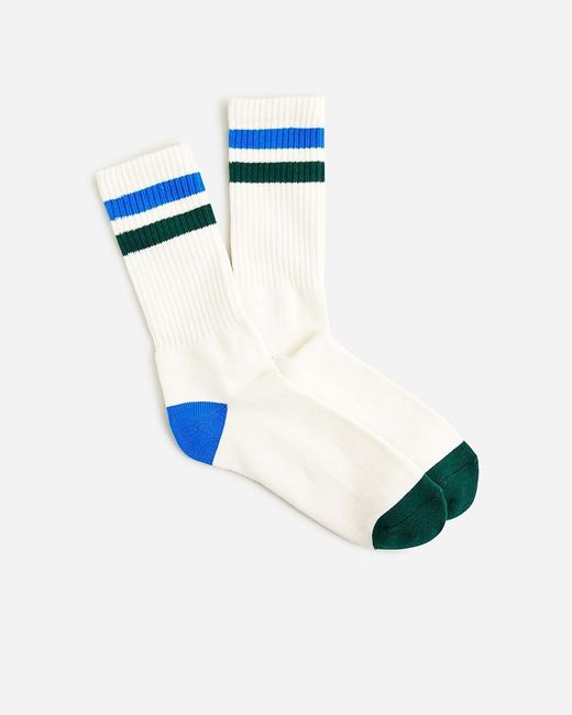 J.Crew Blue Athletic Crew Socks for men