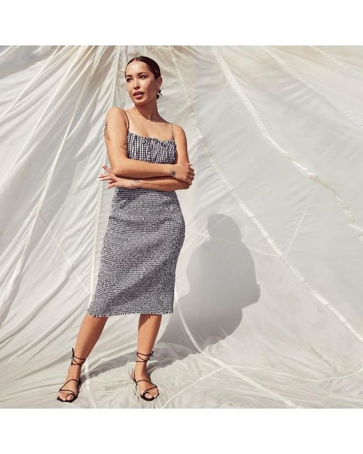 J crew black and white gingham dress best sale