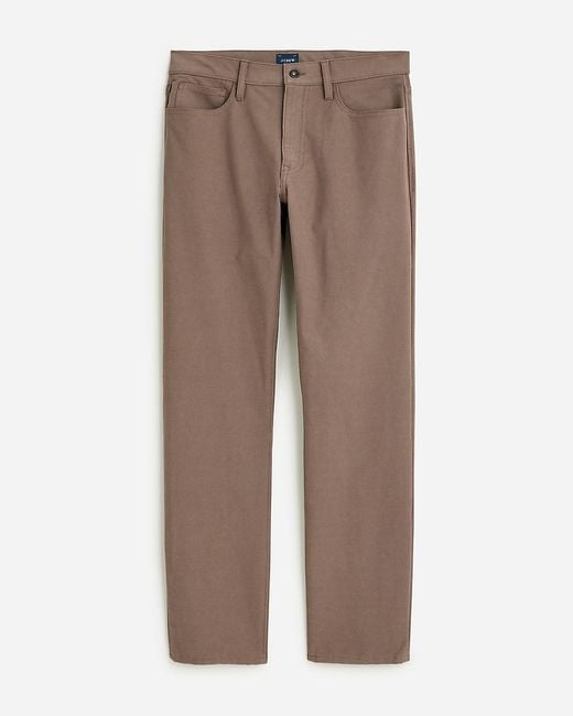 J.Crew Brown 770 Straight-Fit Five-Pocket Midweight Tech Pant for men