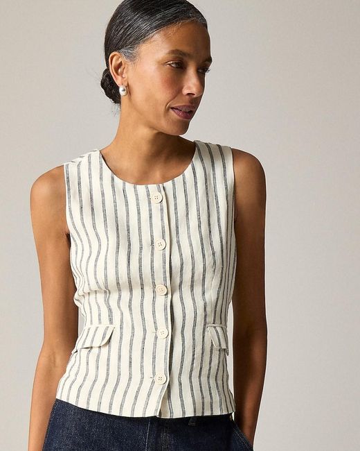 J.Crew Blue Crewneck Vest
