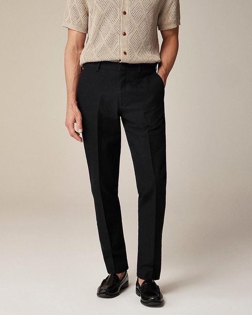 KJDWJKJRF Pantaloni da uomo in cotone e lino, vestibilità classica, per KJDWJKJRF Pantaloni da uomo in cotone e lino, vestibilità classica, per