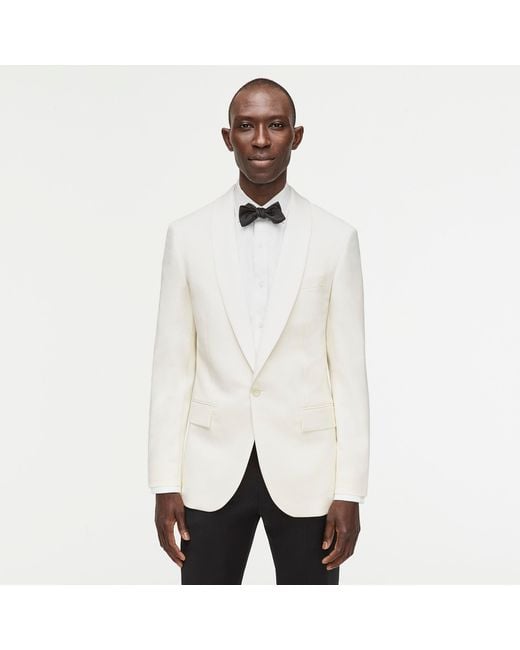 J crew white tuxedo best sale jacket