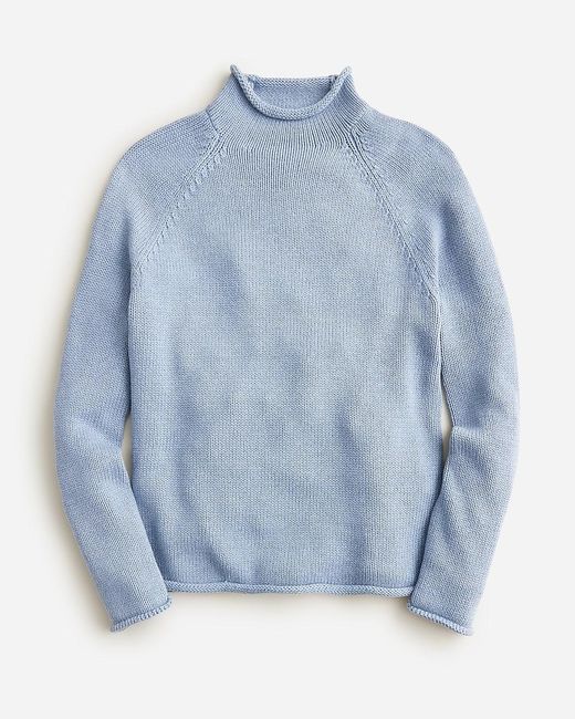 J.Crew Blue 1988 Heritage Cotton Rollneck Sweater for men