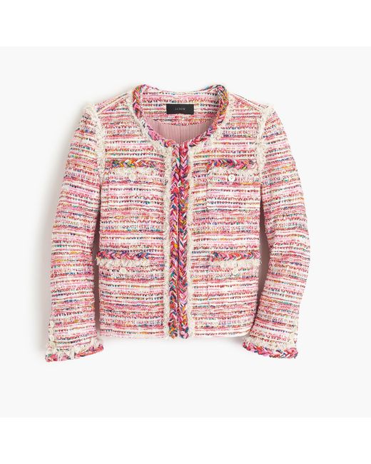 J.Crew Pink Collection French Tweed Jacket