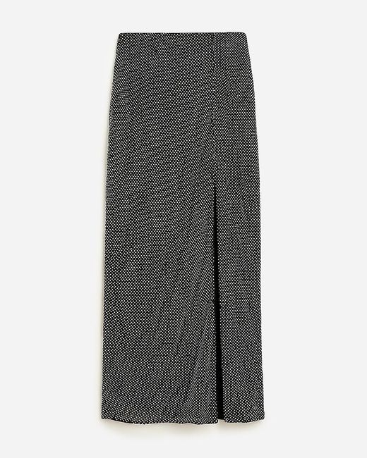 J.Crew Gray Collection Side-Slit Rhinestone Skirt