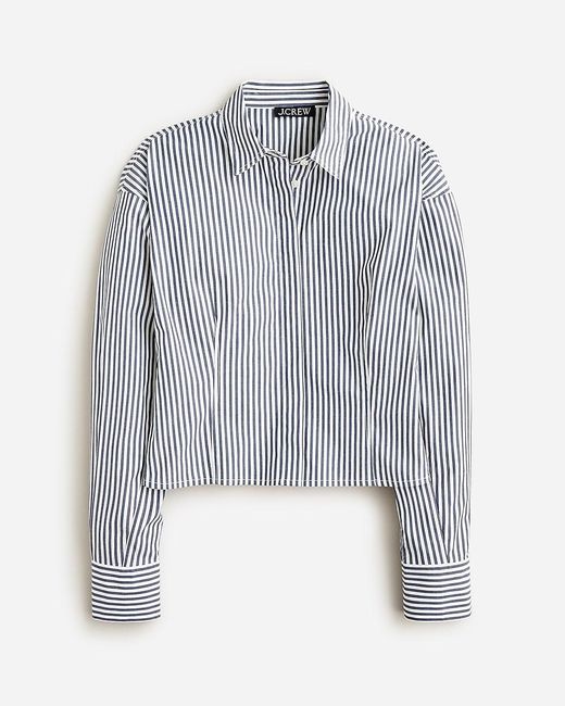 J.Crew Blue Fitted Button-Up Shirt