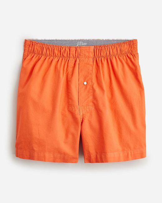 J.Crew Orange Boxer Shorts for men