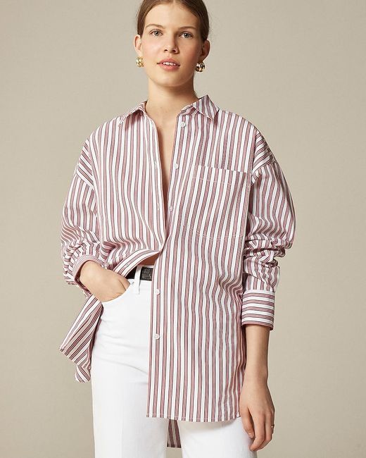 J.Crew Women's Natural Étienne Oversized Shirt