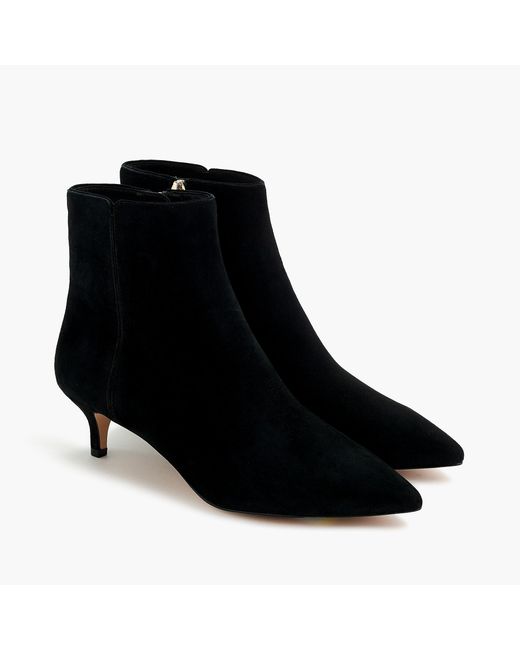 fiona kitten heel ankle boots in suede