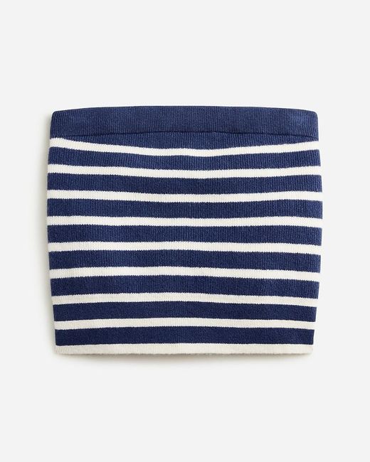 J.Crew Blue Featherweight Cashmere-Blend Tube Top