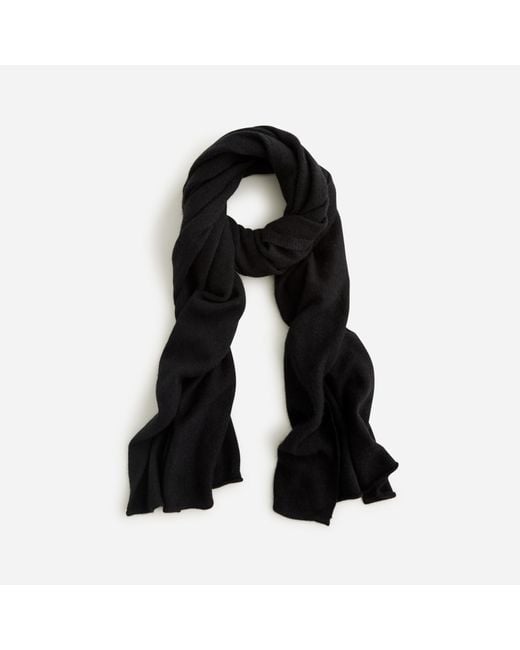 J.Crew Cashmere Wrap in Black Lyst