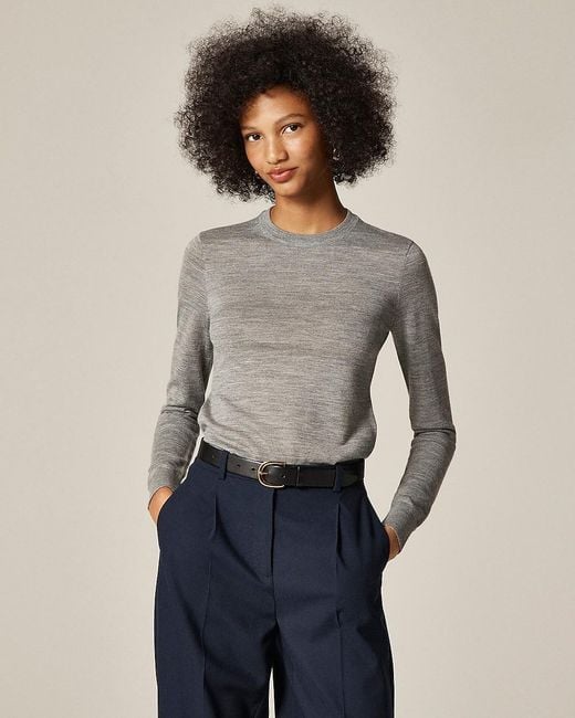 J.Crew Blue Carolyn Fitted Crewneck Sweater
