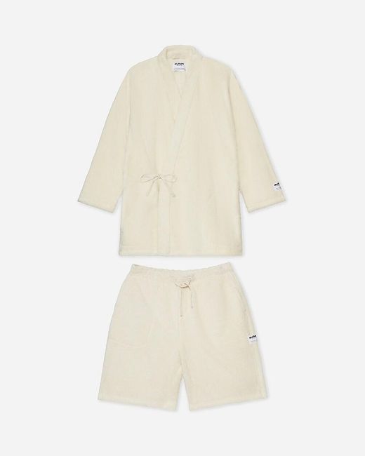 J.Crew White Druthers Organic Cotton Extra-Heavyweight Kimono Robes Set for men