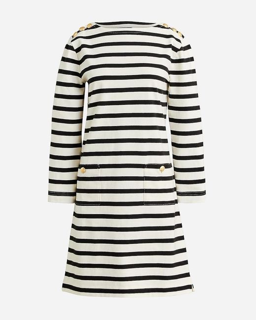 J.Crew White Mariner Cloth Shirtdress With Buttons