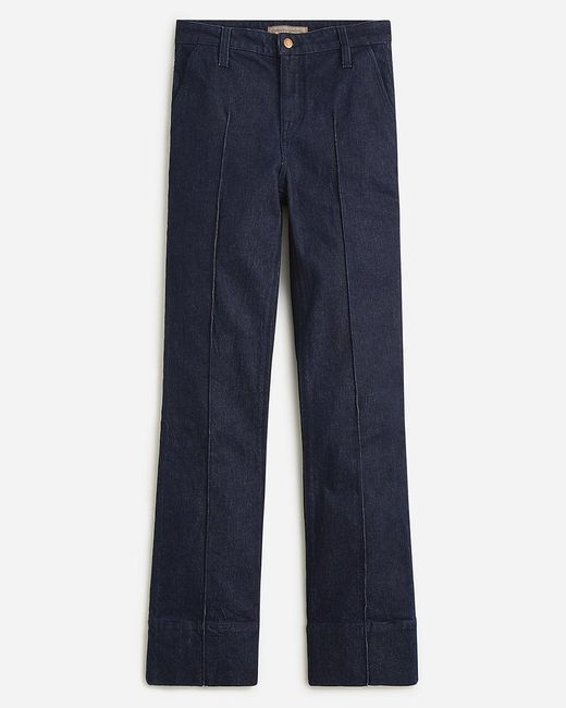 J.Crew Blue Limited-Edition Point Sur Pintuck Flare Jean