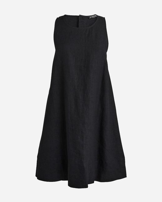 J.Crew Black Petite Maxine Button-Back Dress