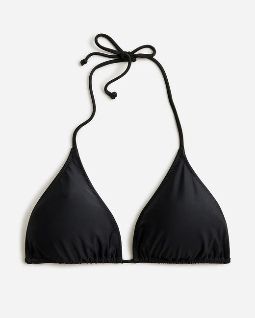 J.Crew Black Perfect String Bikini Top