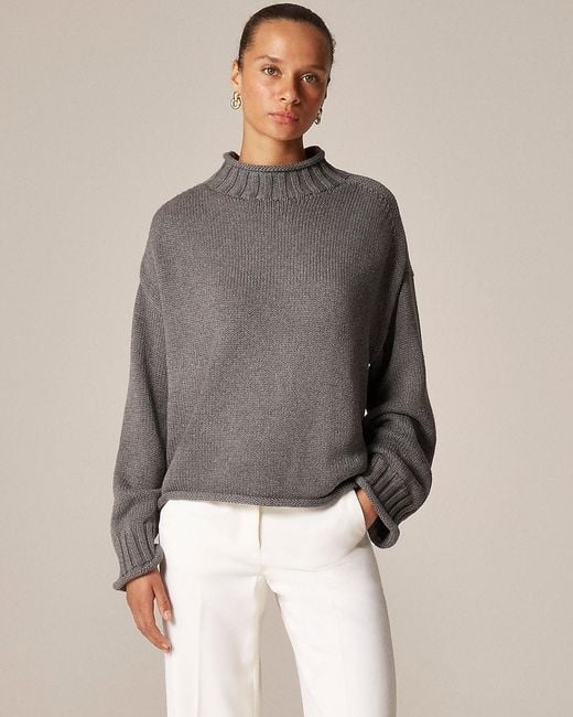 J.Crew Gray 2025 Rollneck Sweater