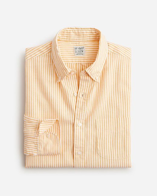 J.Crew Natural Broken-In Organic Cotton Oxford Shirt for men