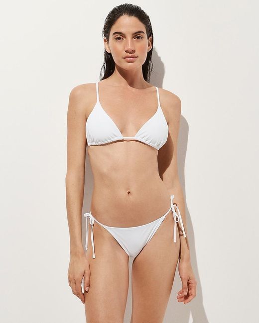 J.Crew Natural Double-Lined Hipster String Bikini Bottom