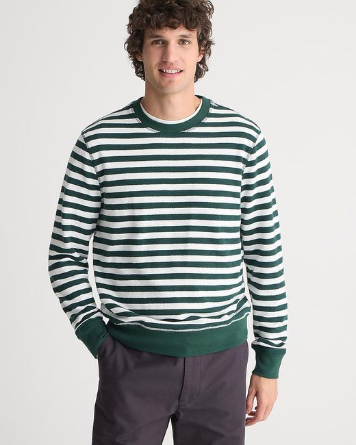 J.Crew Blue Long-Sleeve Textured Sweater-Tee for men