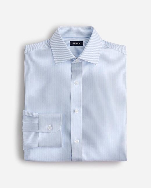 J.Crew Blue Slim-Fit Bowery Tech Dress Shirt With Spread Collar for men