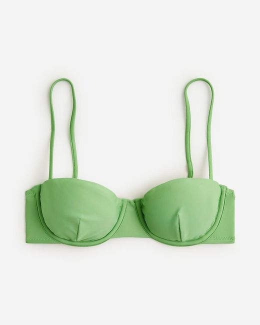 J.Crew Green Balconette Underwire Bikini Top