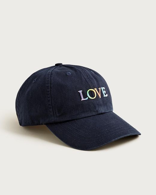 J.Crew Blue Love Always Baseball Cap for men