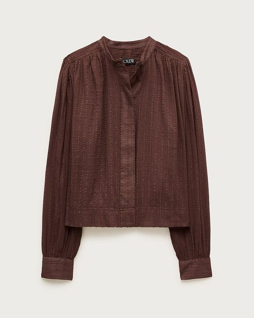 J.Crew Brown Button-Front Blouse