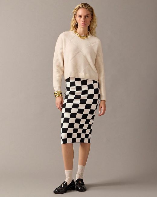 J.Crew Natural Limited-Edition Midi Sweater-Skirt