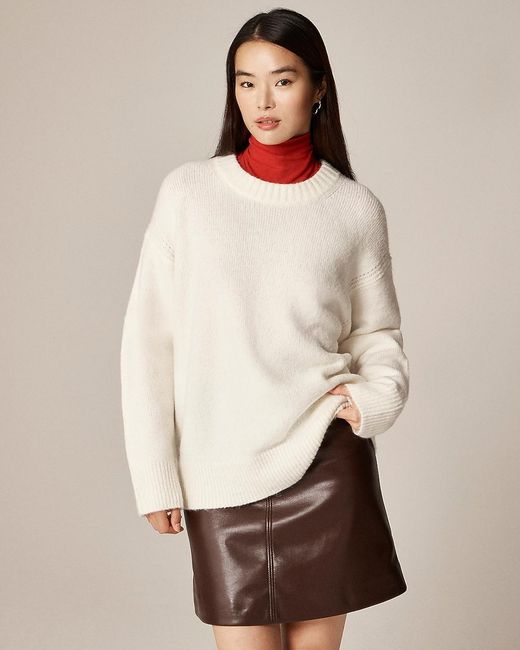 J.Crew Brown Relaxed Crewneck Pullover