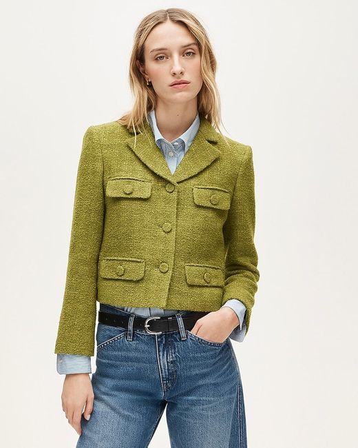 J.Crew Green Lenore Lady Blazer