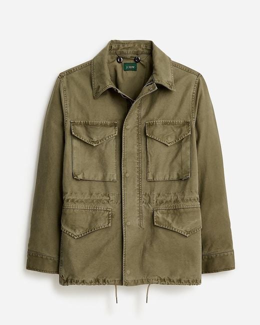 J.Crew Green Garment-Dyed Field Jacket for men