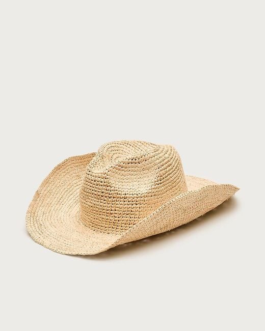 J.Crew White Raffia Cowboy Hat