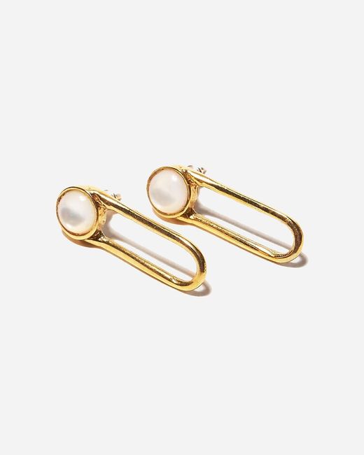 J.Crew Natural Odette New York Aura Mother-Of-Pearl Earrings