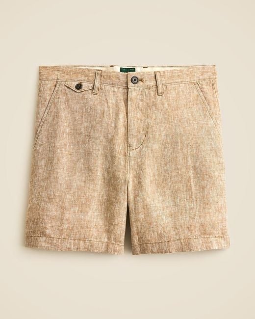 J.Crew Natural "7" Linen Short" for men