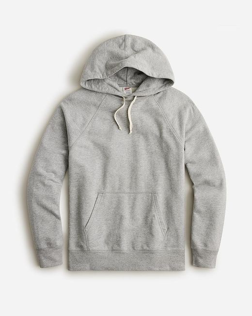J.Crew Gray Tall Lightweight French Terry Hoodie for men