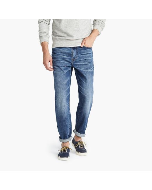 NEW MEN/'S J CREW 770 STRAIGHT FIT STRETCH JEANS IN INDIGO KURABO JAPANESE DENIM